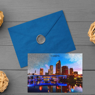 Tampa Florida Retro Vintage Travel Postcard