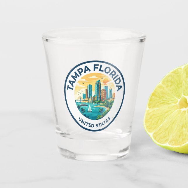 Tampa Florida Shot Glass (Front)