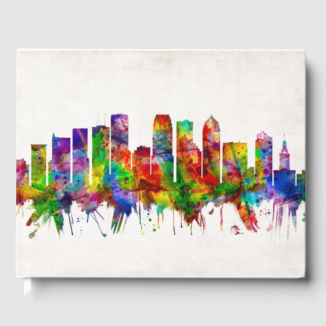 Tampa Florida Skyline Guest Book (Front)