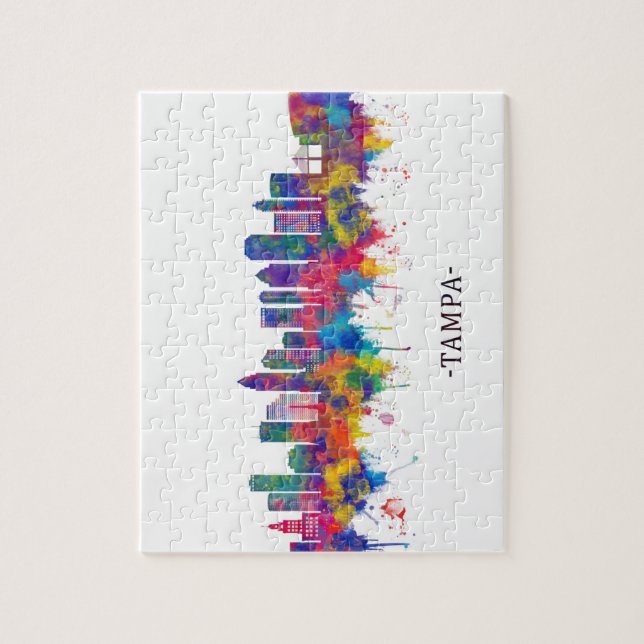 Tampa Florida Skyline Jigsaw Puzzle (Vertical)