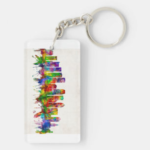 Tampa Florida Skyline Keychain