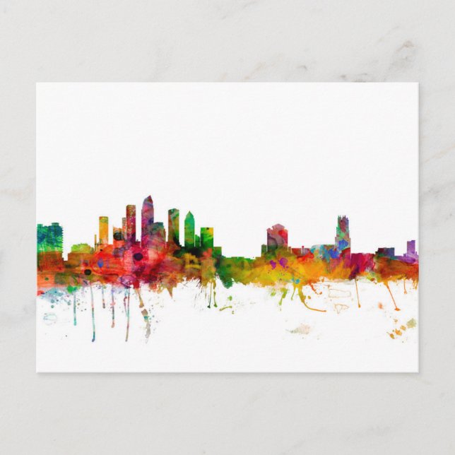 Tampa Florida Skyline Postcard (Front)