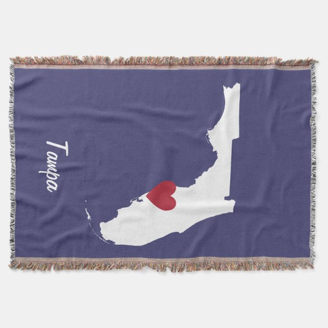 Tampa Florida Throw Blanket (Front)