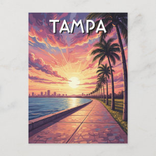 Tampa Florida Travel Postcard