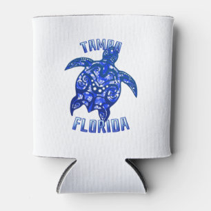 Tampa Florida Vacation Tribal Turtle Can Cooler