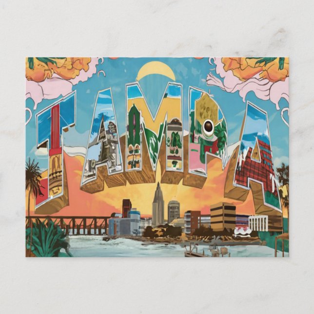 Tampa, Florida Vintage Travel Postcard (Front)