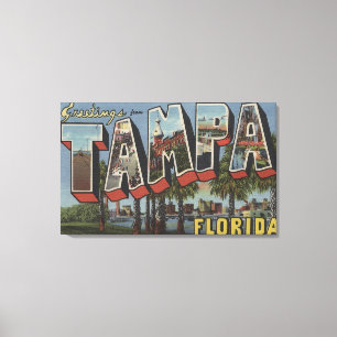 Tampa, FloridaLarge Letter ScenesTampa, FL Canvas Print