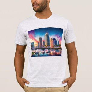 Tampa Skyline Graffiti Art  T-Shirt