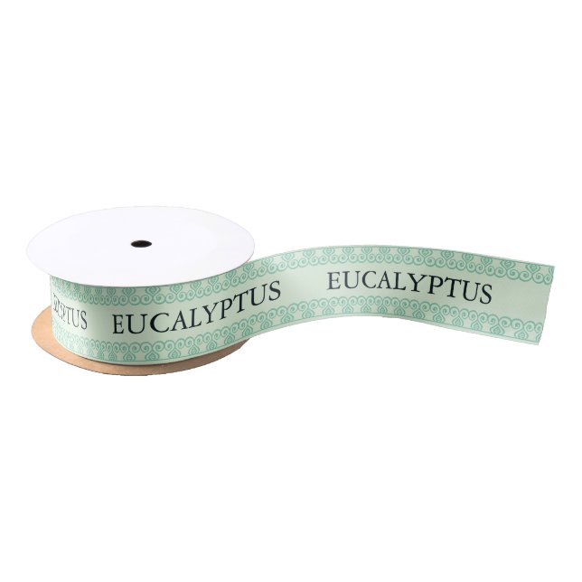 Tamper-Proof Honey Jar Lid Eucalyptus Satin Ribbon (Spool)
