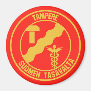 Tampere Round Emblem Magnet