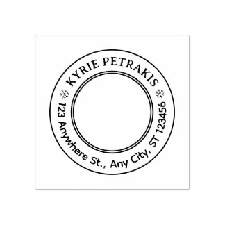 Tampon Adresse Personnelle Minimaliste – Design No