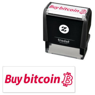 Tampon Auto-encreur ACHETER BITCOIN auto-encre en caoutchouc argent Ti