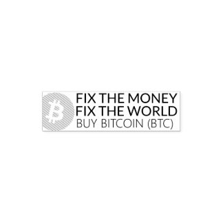 Tampon Auto-encreur Acheter BITCOIN auto-encre en caoutchouc Timbre