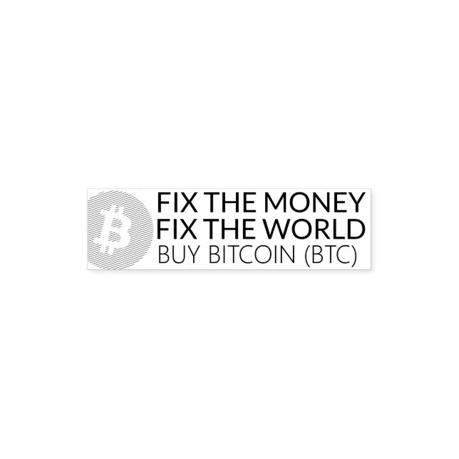 Tampon Auto-encreur Acheter BITCOIN auto-encre en caoutchouc Timbre (Design)