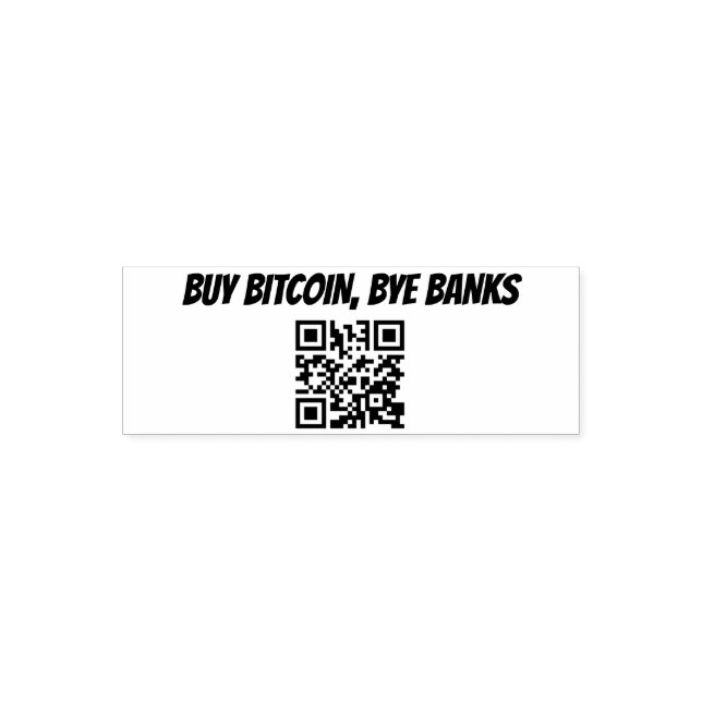 Tampon Auto-encreur Acheter Bitcoin Bye Banks auto-encre Crypto Stamp (Design)