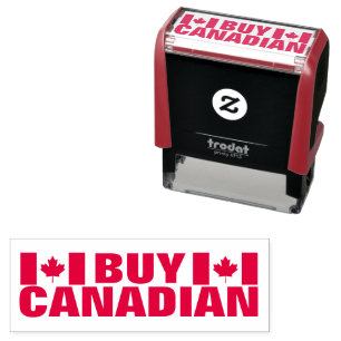 Tampon Auto-encreur Acheter Canadian Canada flag rouge encre