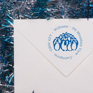 Tampon Auto-encreur Adresse de Noël personnalisée