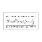 Adresse de retour auto-alimentée en calligraphie m