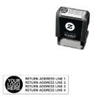 Adresse de retour d'affaires avec logo personnalis