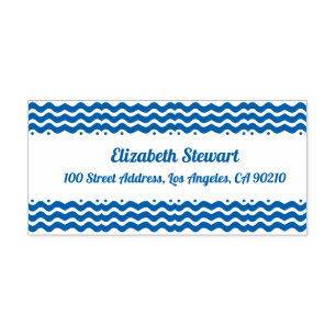 Tampon Auto-encreur Adresse de retour de la conception d'onde auto-all