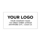 Adresse de retour du logo d'entreprise moderne et