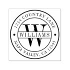 Adresse de retour du monogramme élégant