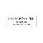 Adresse de retour Élégant script de calligraphie m