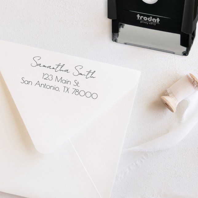 Tampon Auto-encreur Adresse de retour moderne (Créateur téléchargé)