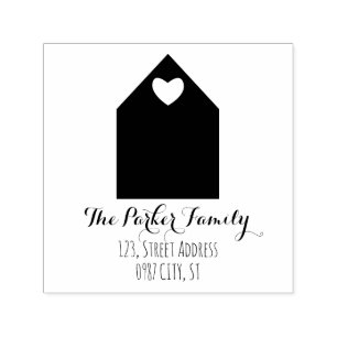 Tampon Auto-encreur Adresse de retour moderne maison timbre autopo