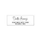 Adresse de retour Nom de calligraphie minimaliste