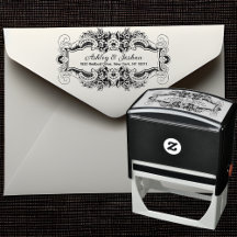 Adresse de Retour Ornementale Florale Inspirée de 