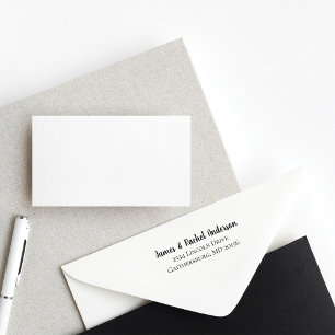 Tampon Auto-encreur Adresse de retour personnalisée simple en couple