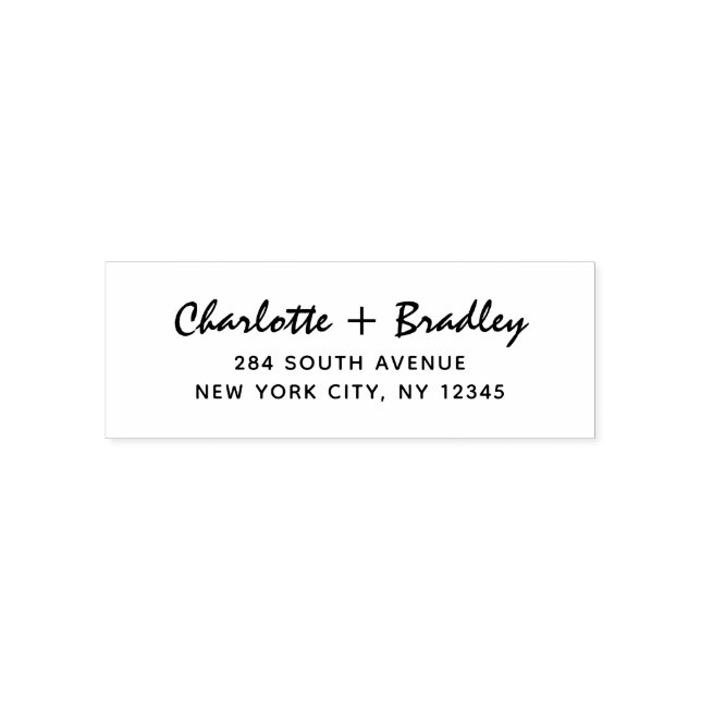 Tampon Auto-encreur Adresse de retour personnelle professionnelle écri (Design)