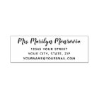 Adresse de retour simple