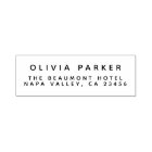 Adresse de retour simple et moderne