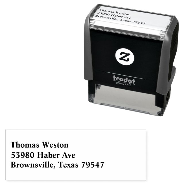 Tampon Auto-encreur Adresse de retour Timbre en caoutchouc auto-alimen (En situation)