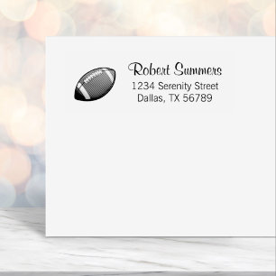 Tampon Auto-encreur Adresse du bal de football américain