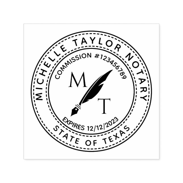 Tampon Auto-encreur Agent de signature de prêt notaire Professionnel M (Design)