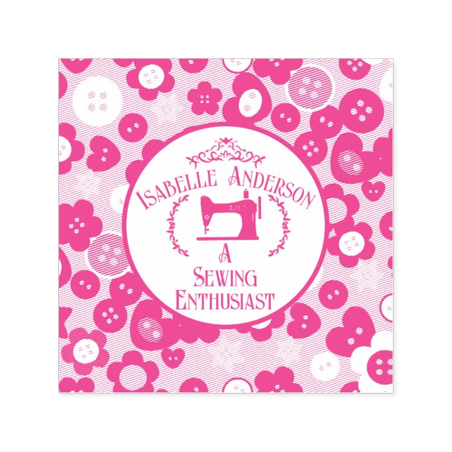 Tampon Auto-encreur Aimer Coudre (Design)