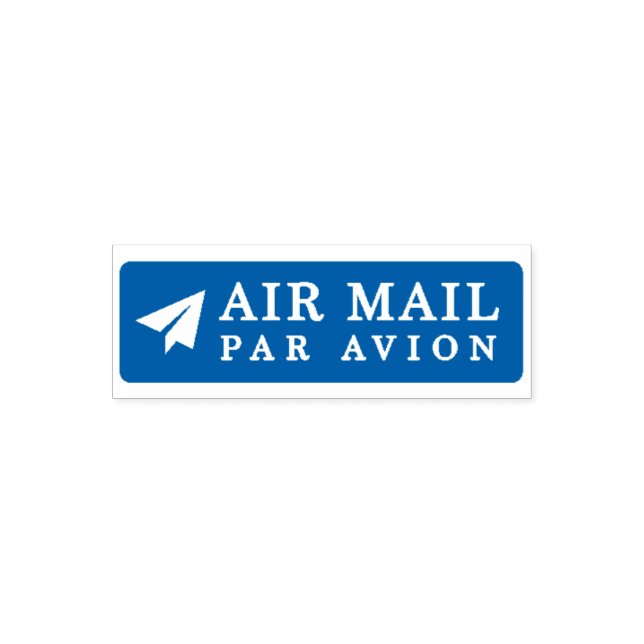 Tampon Auto-encreur AIR MAIL PAR AVION 紙飛行機 エアメールスタンプ paper airplane セ (Design)