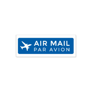 Tampon Auto-encreur AIR MAIL PAR AVION 飛行機 エアメールスタンプ airplane セルフインキング