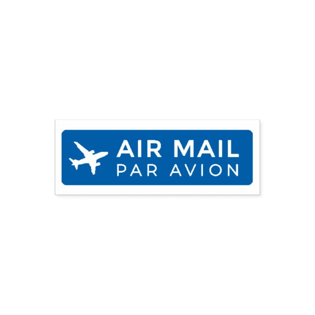Tampon Auto-encreur AIR MAIL PAR AVION 飛行機 エアメールスタンプ airplane セルフインキング (Design)