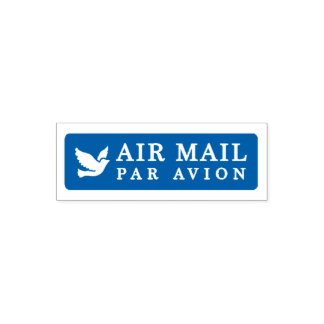 Tampon Auto-encreur AIR MAIL PAR AVION 鳥 エアメールスタンプ bird birds セルフインキング