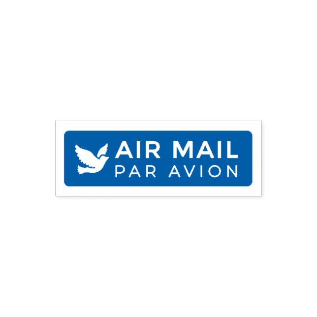 Tampon Auto-encreur AIR MAIL PAR AVION 鳥 エアメールスタンプ bird birds セルフインキング (Design)