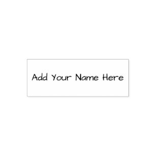 Tampon Auto-encreur Ajouter votre nom ici timbre personnalisable