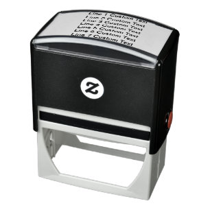 Tampon Auto-encreur Ajouter votre texte favori, Business 7 Lines