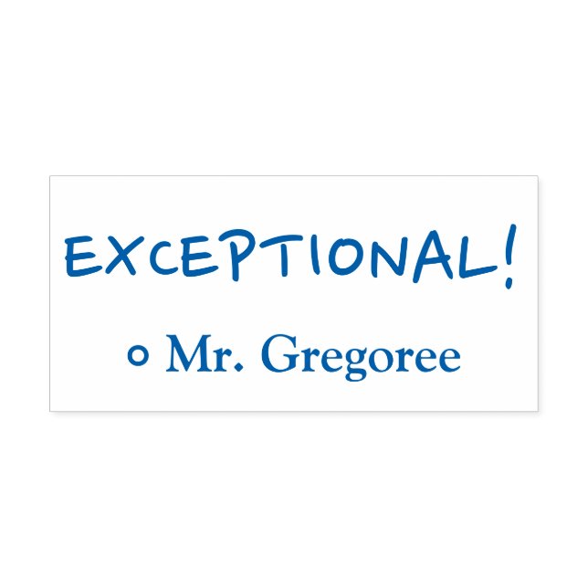 Tampon Auto-encreur Amusant "EXCEPTIONNEL !" Classement du tampon en c (Design)