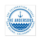 Ancre nautique Nom de famille et adresse de retour