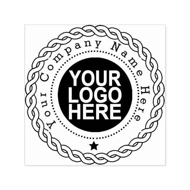 Tampon Auto-encreur Arrondi auto-encastré retour société Timbre avec l (Design)