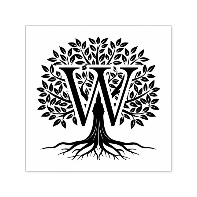 Tampon Auto-encreur Audacieuse initiale sur l'arbre de vie #2 (Design)